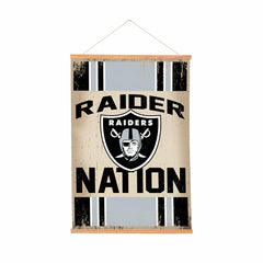 Las Vegas Raiders, Canvas Wall Tapestry, Medium, 36x24