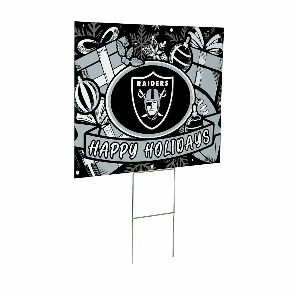 Las Vegas Raiders Coroplast Yard Sign, Holiday