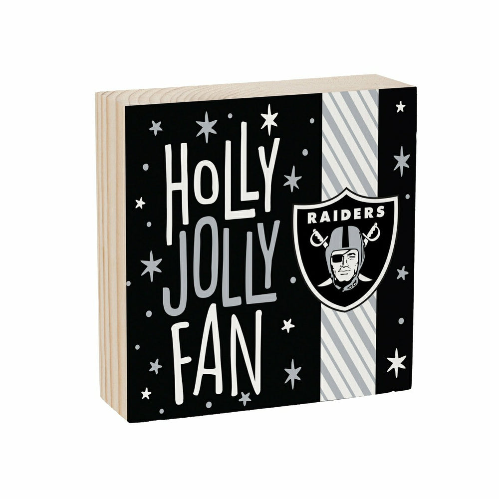Las Vegas Raiders Block, Holiday, 6x6