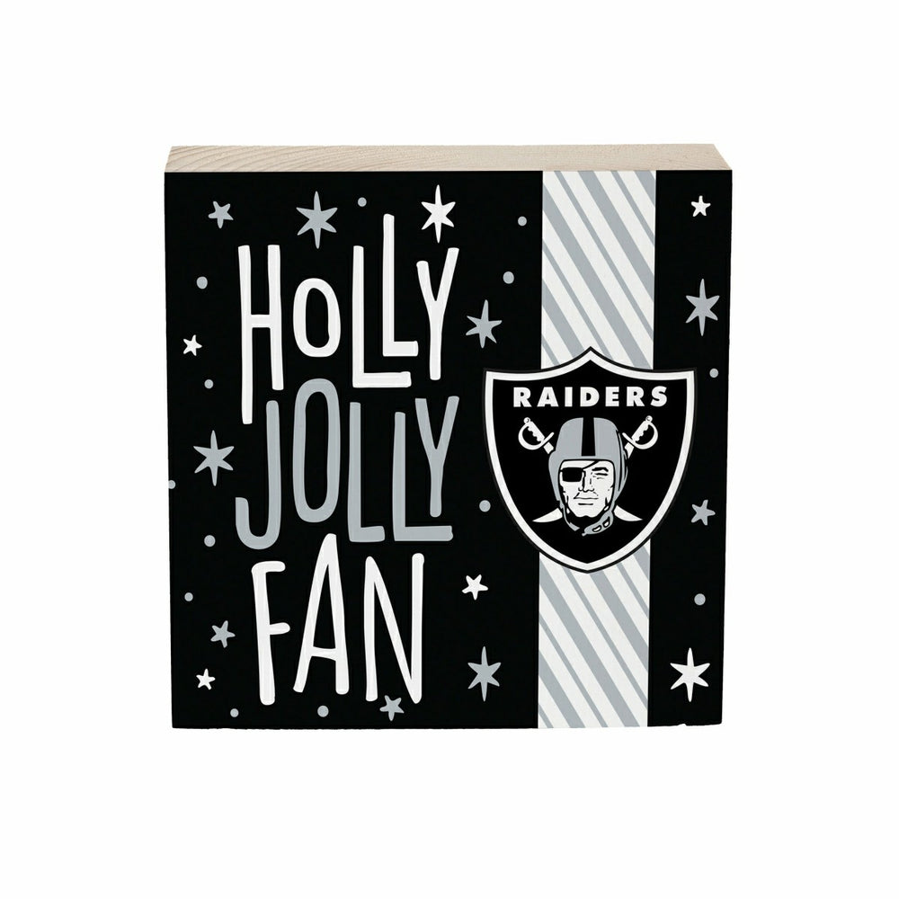 Las Vegas Raiders Block, Holiday, 6x6