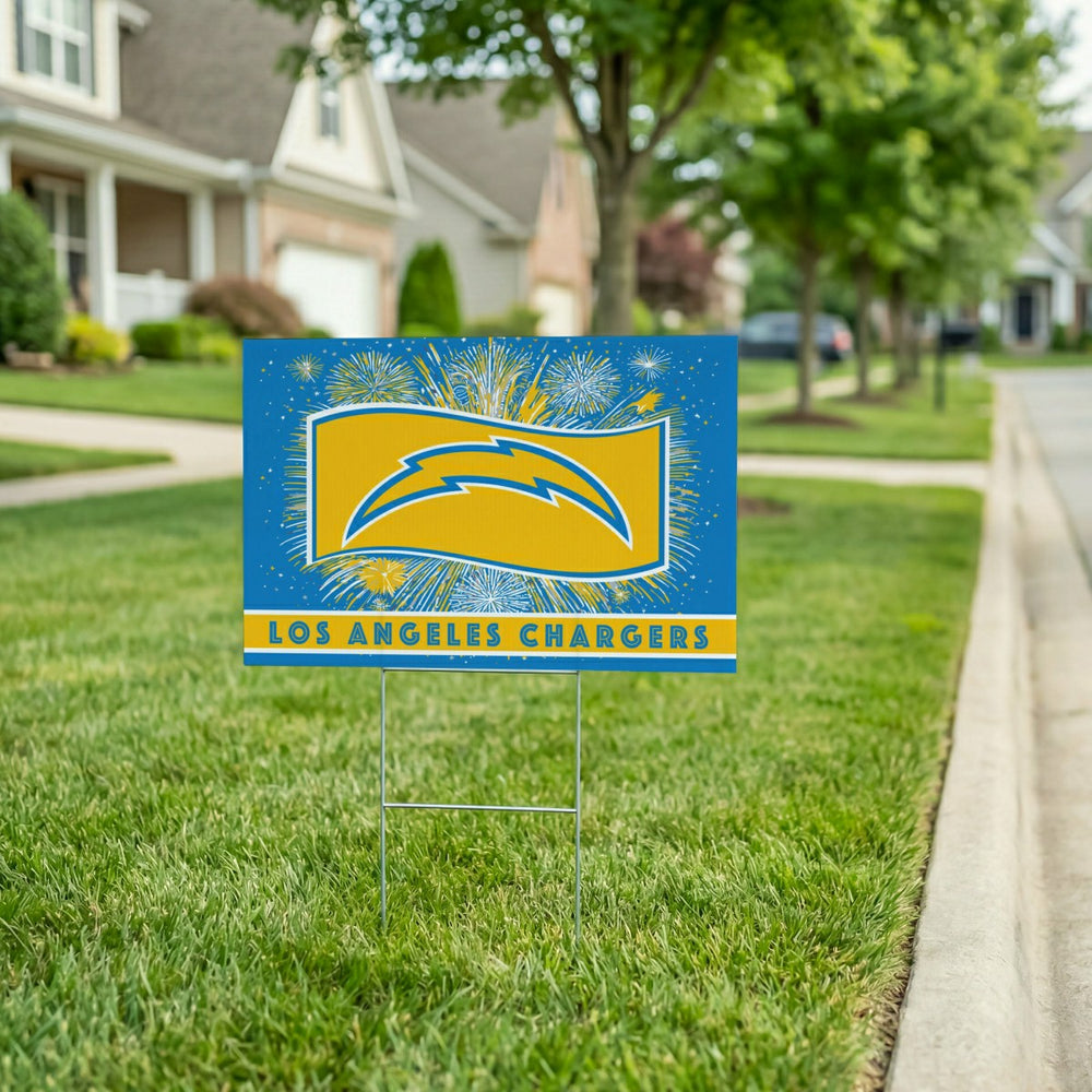 Los Angeles Chargers Yard Sign, Patriotic