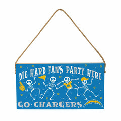 Los Angeles Chargers Halloween Wood Wall Sign, 6x11