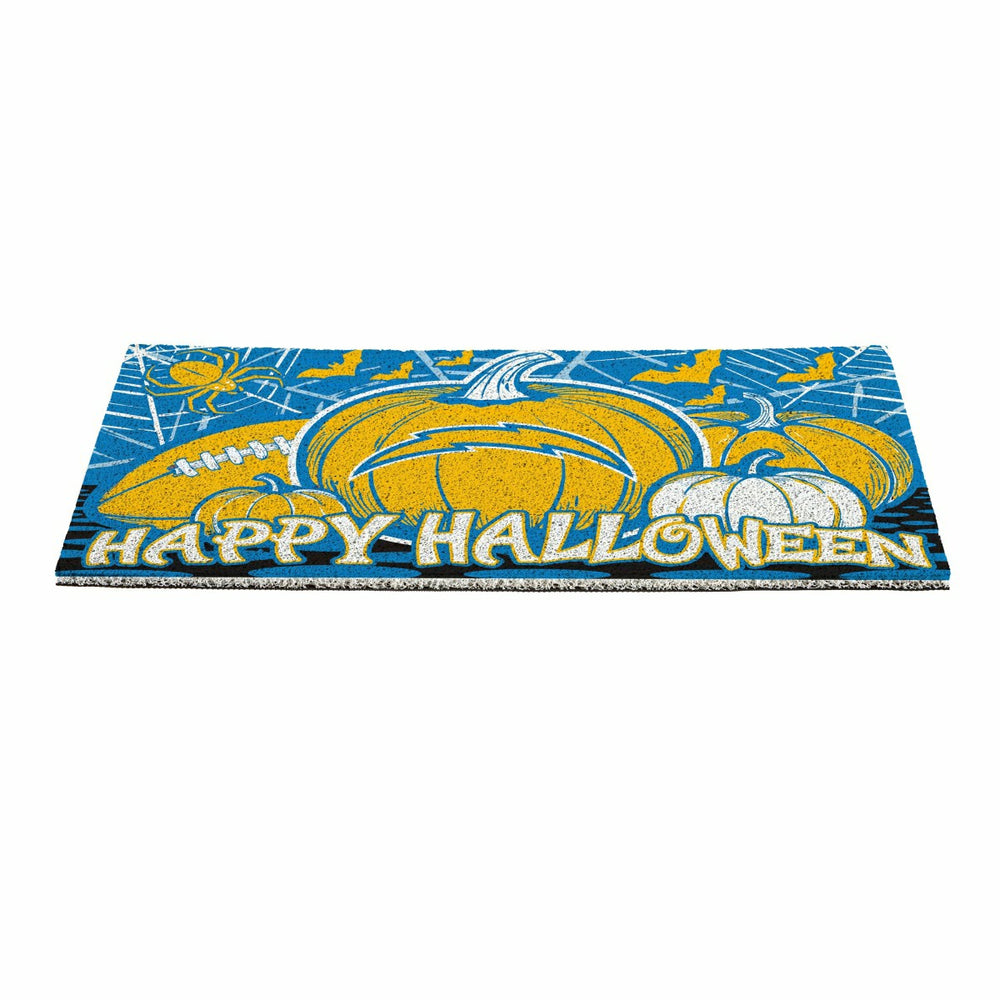 Los Angeles Chargers Halloween PVC Mat, 28"x16"