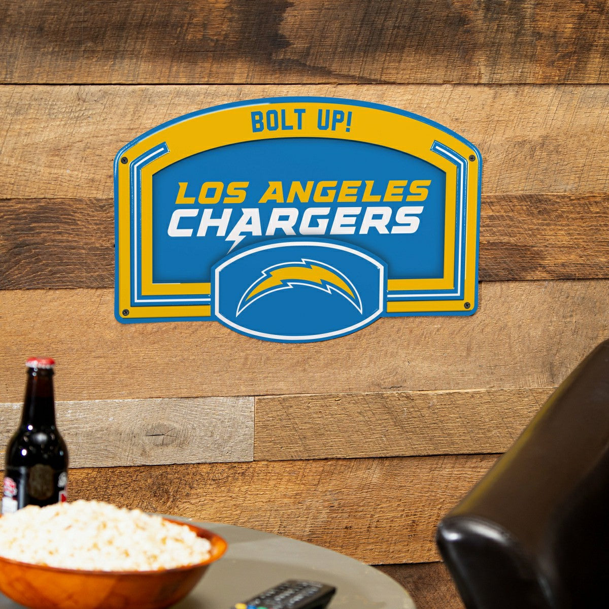 Los Angeles Chargers USA Embossed Steel Wall Sign, 11" x 17"