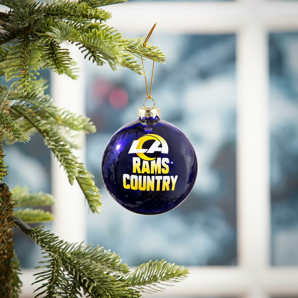 Blown Glass Ornament, Los Angeles Rams