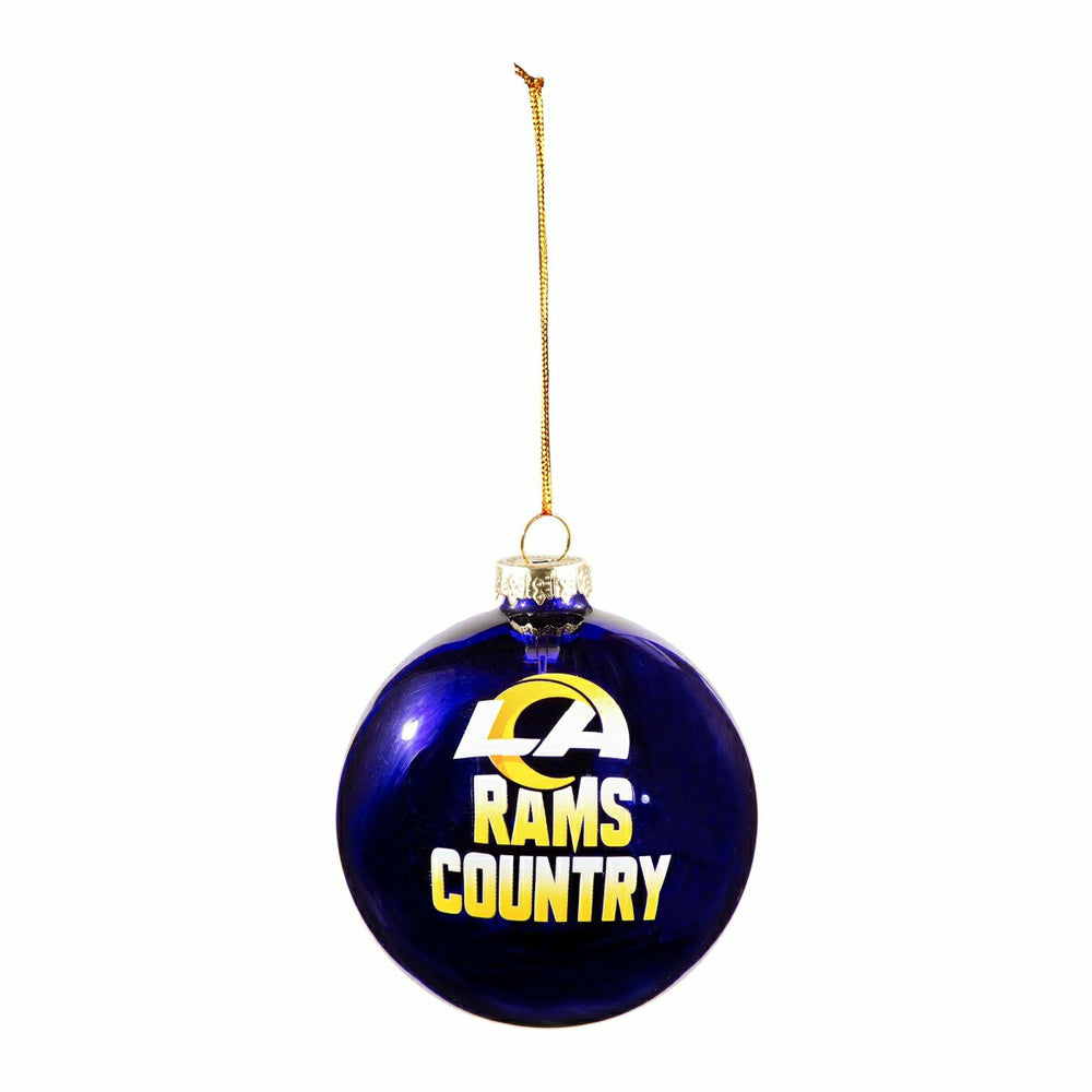 Blown Glass Ornament, Los Angeles Rams