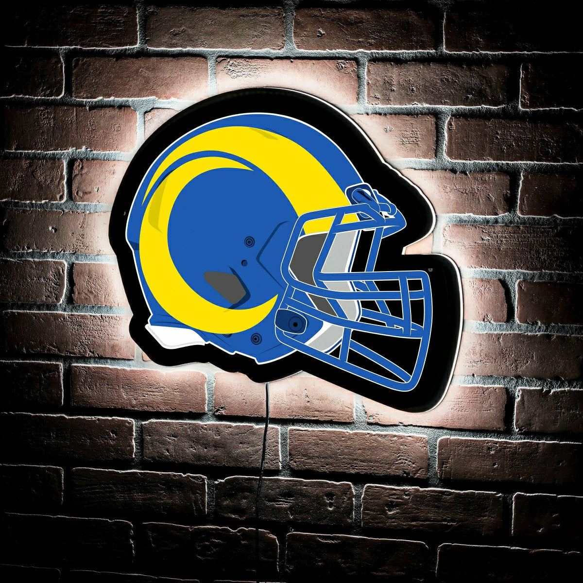 LED Wall Decor, Helmet, Los Angeles Rams