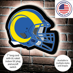LED Wall Decor, Helmet, Los Angeles Rams