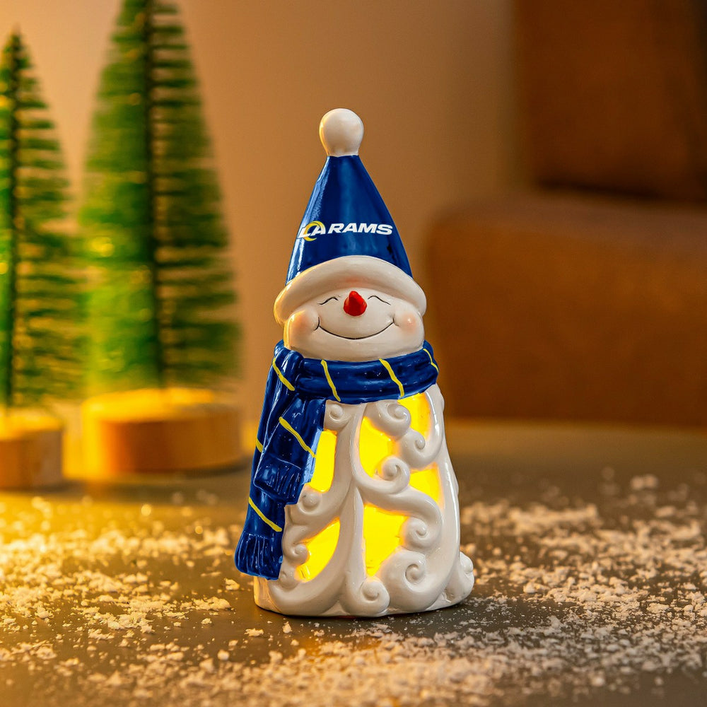 Los Angeles Rams Snowman LED Statuary, 8"