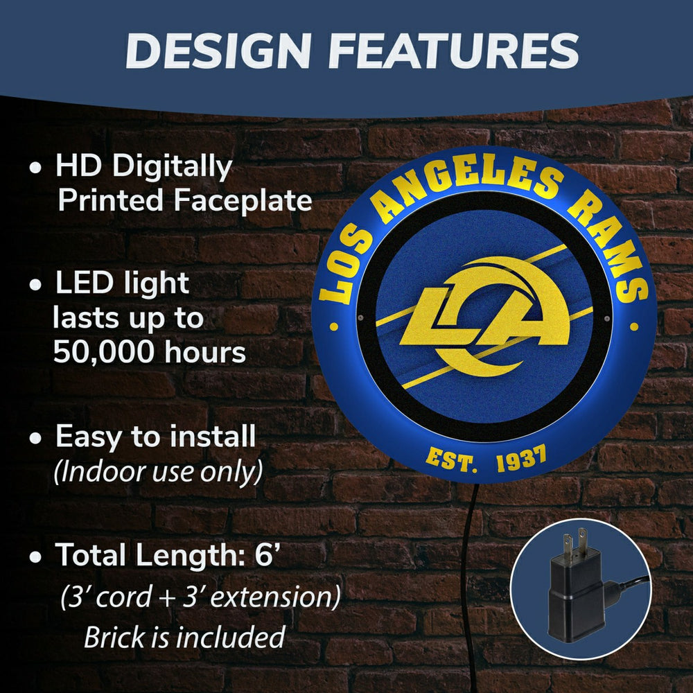 Los Angeles Rams, Metal Lite, Round