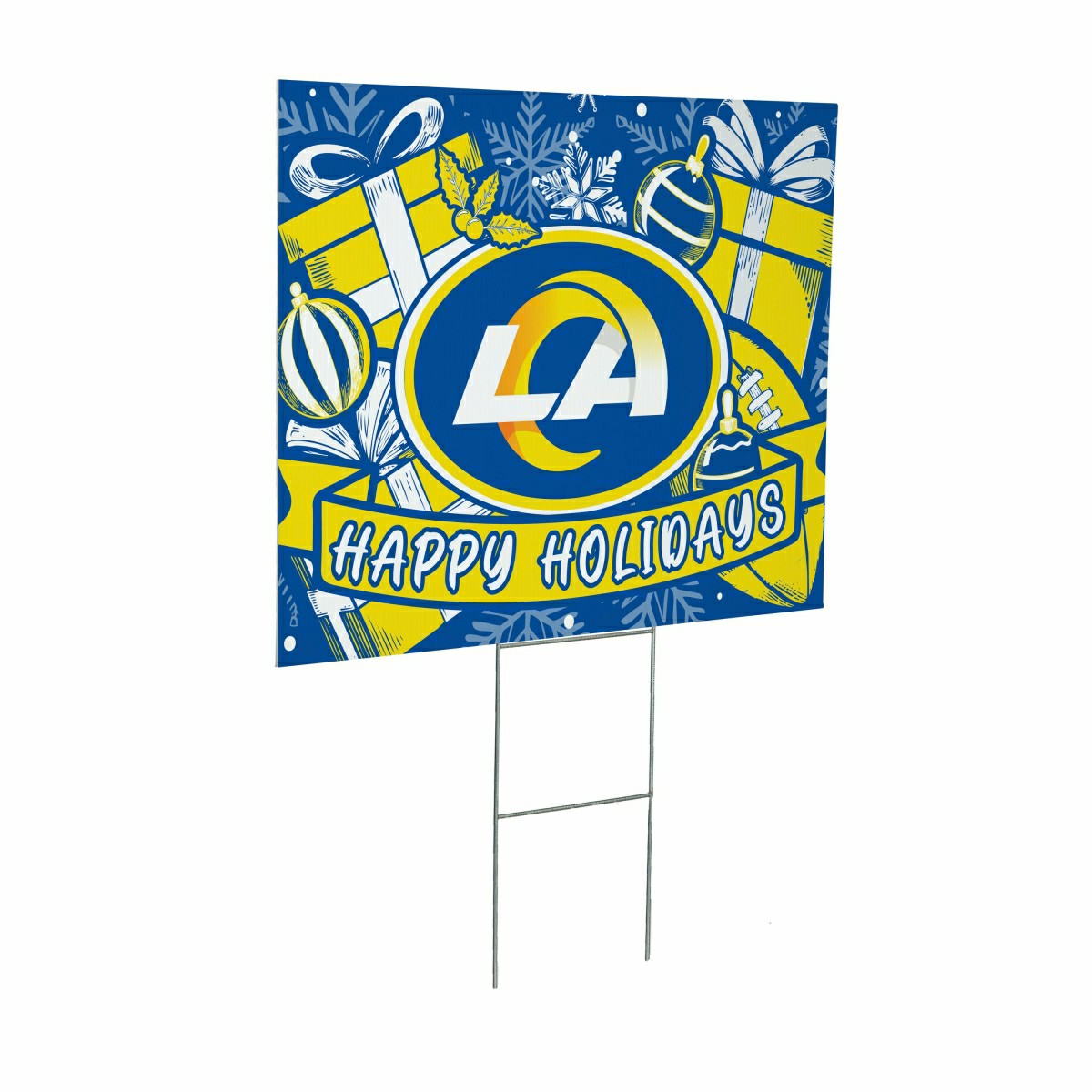 Los Angeles Rams Yard Sign, Holiday