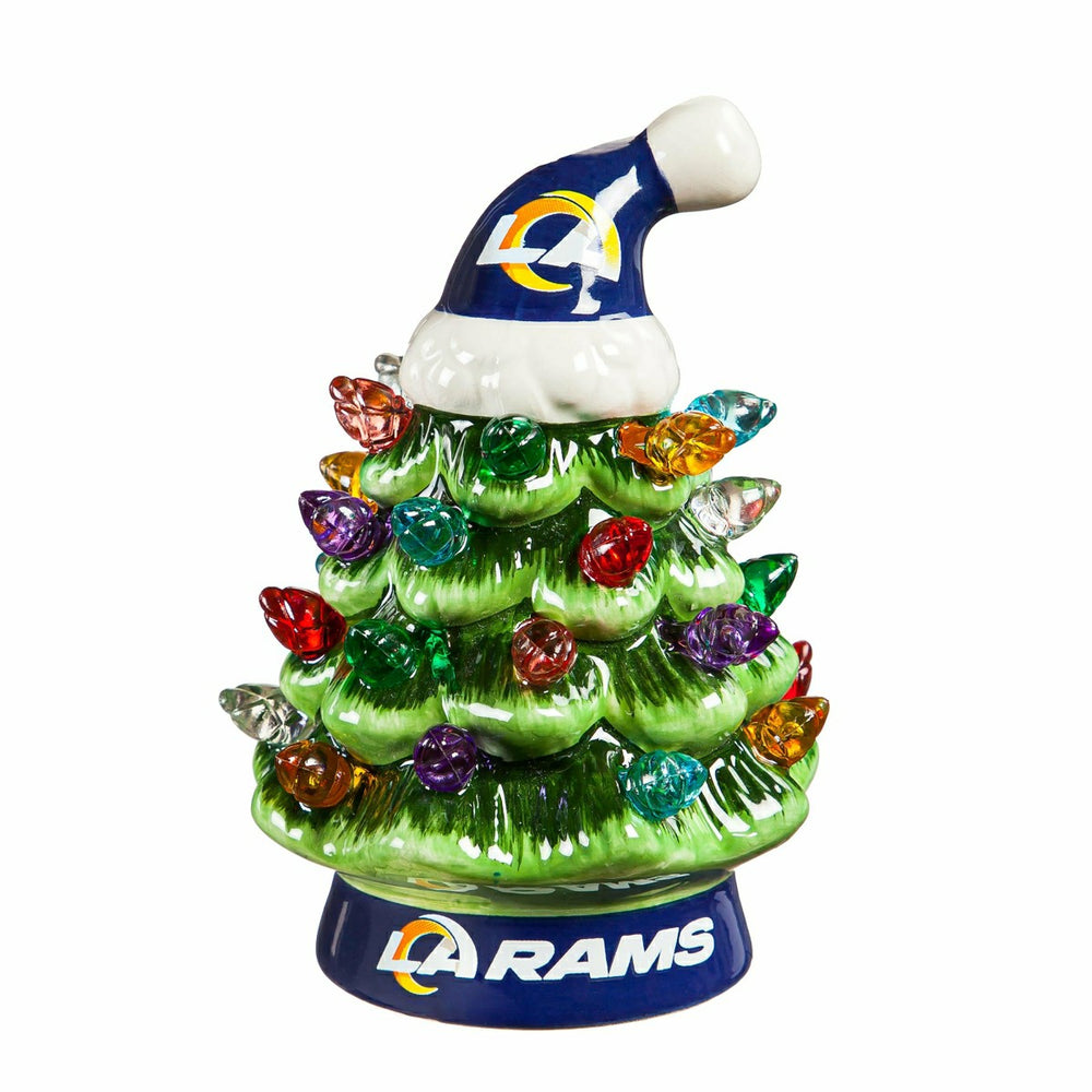 4" Mini LED Tabletop Christmas Tree, Set of 2, Los Angeles Rams