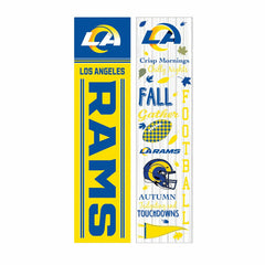 46" Double Sided Leaner, Los Angeles Rams, Fall Seasonal