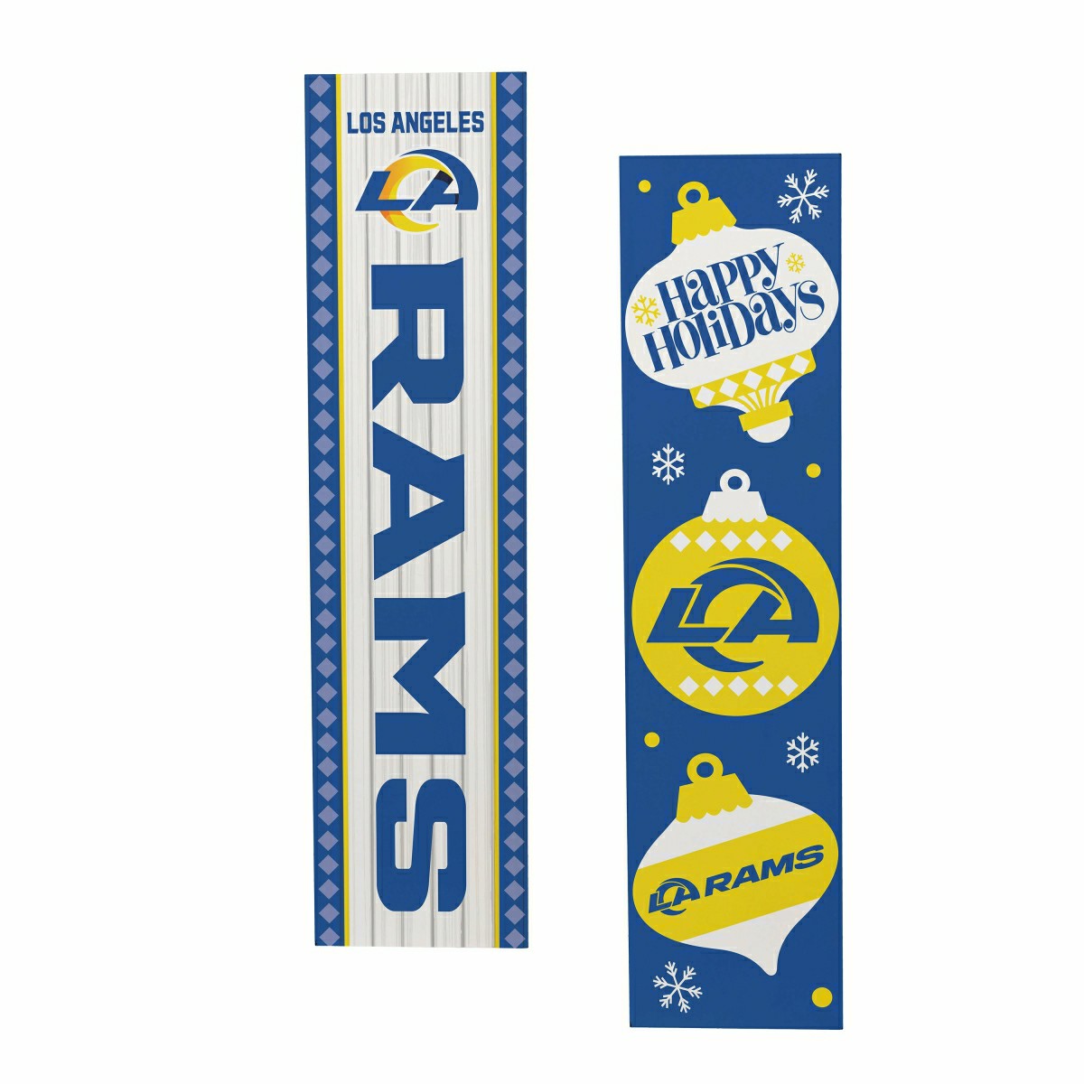 47" Double Sided Leaner, Los Angeles Rams, Christmas