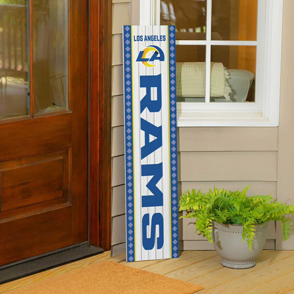 47" Double Sided Leaner, Los Angeles Rams, Christmas