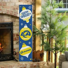 47" Double Sided Leaner, Los Angeles Rams, Christmas