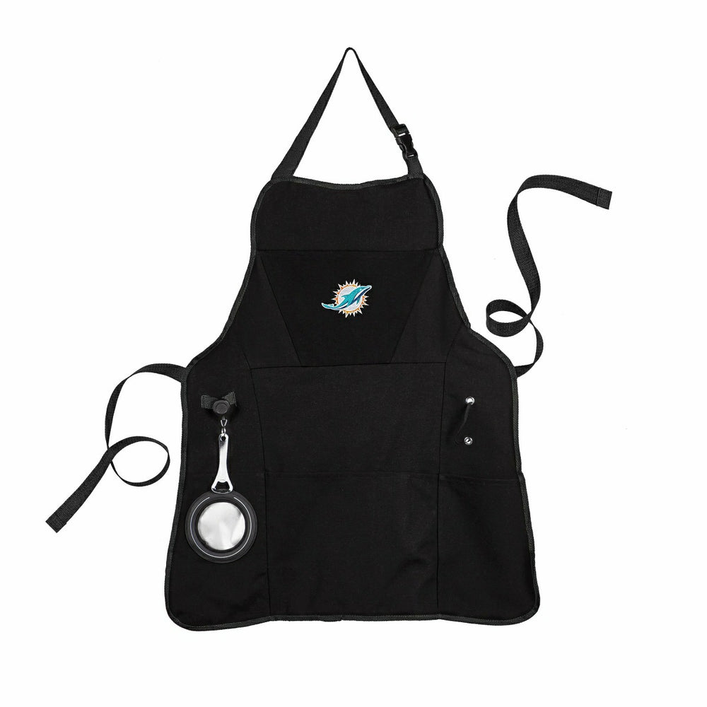 Grill Apron, Black, Miami Dolphins