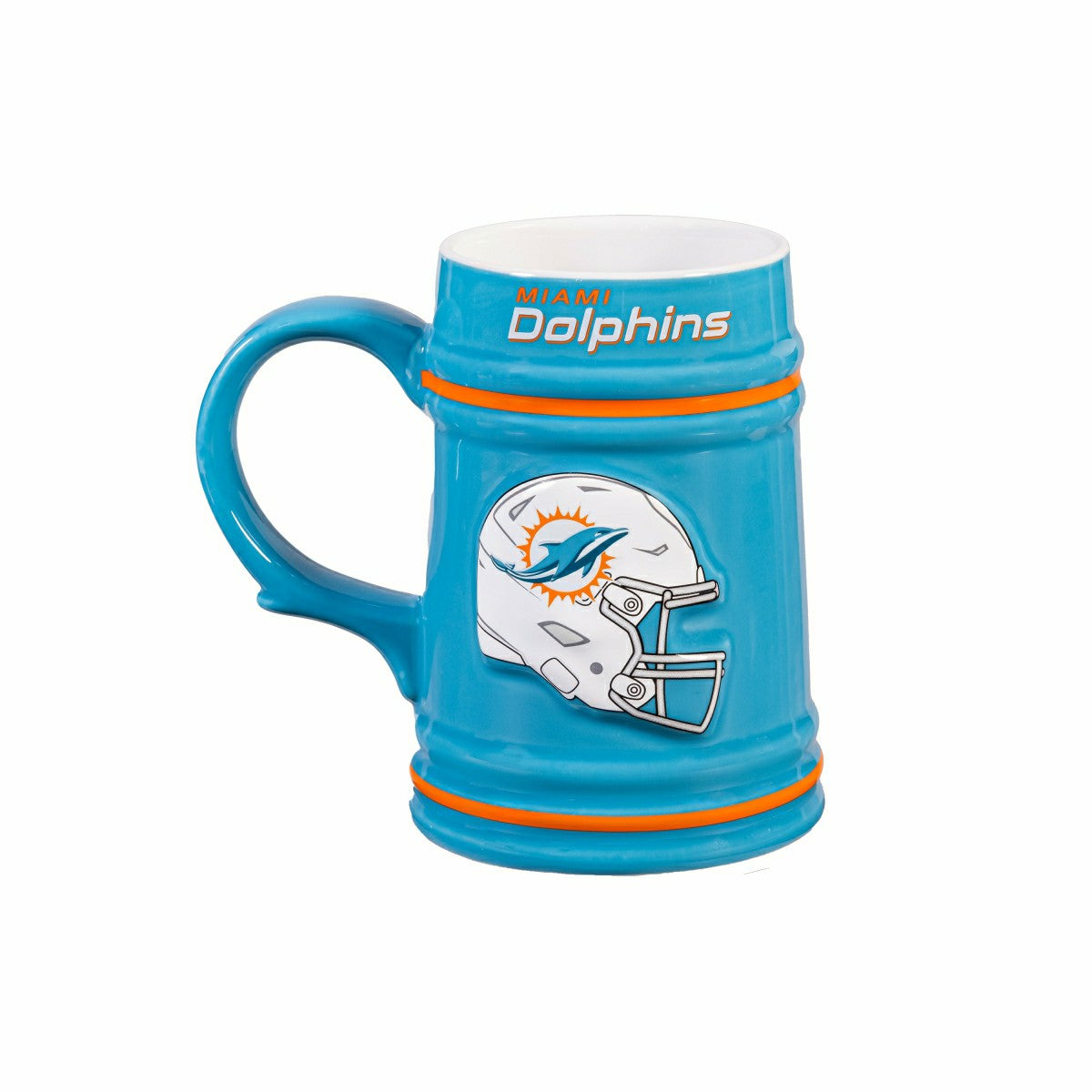 Miami Dolphins Ceramic Stein Cup, 24oz