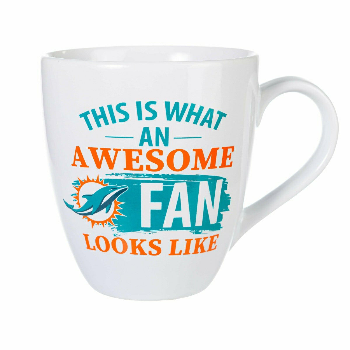 Miami Dolphins, Ceramic Cup O'Java 17oz Gift Set