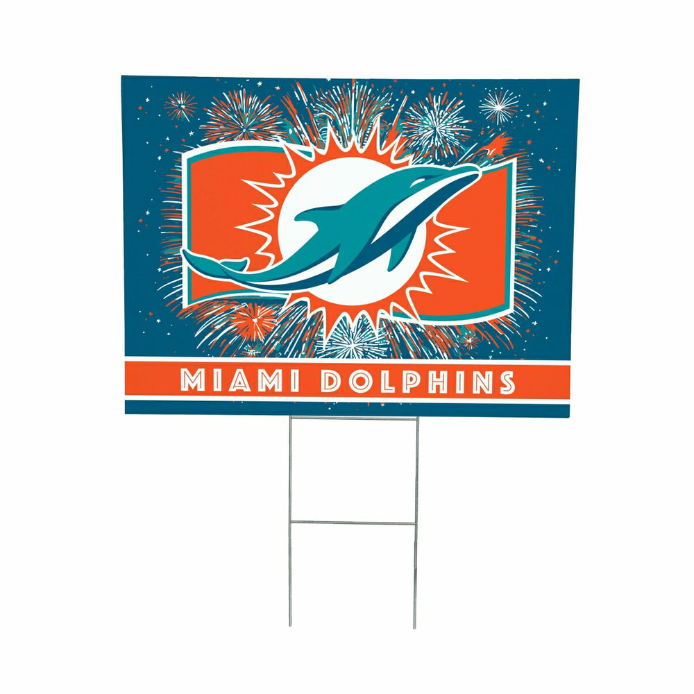 Miami Dolphins Yard Sign, Patriotic