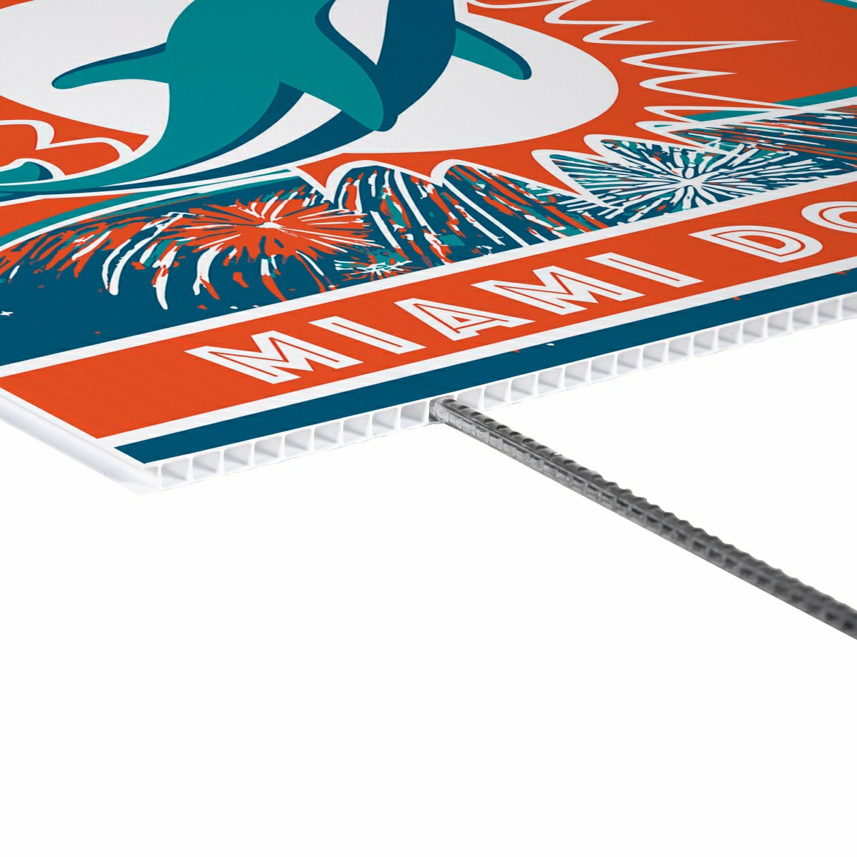Miami Dolphins Yard Sign, Patriotic