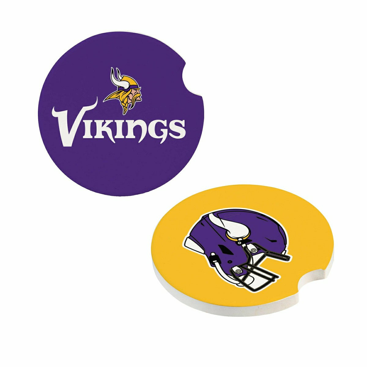 Minnesota Vikings Car Coaster Set, 2pc