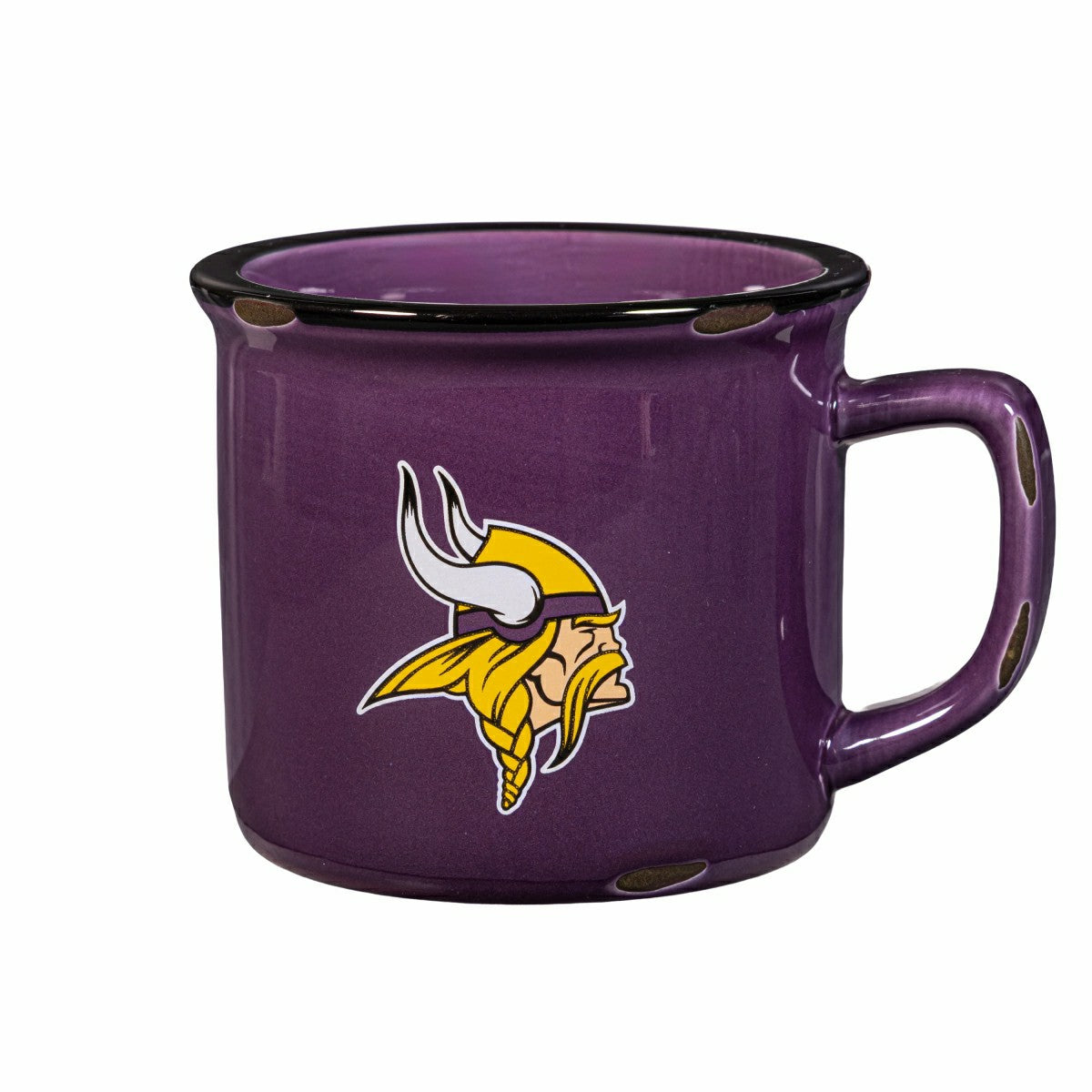 Minnesota Vikings Ceramic Camp Cup with Enamel Finish, 14oz