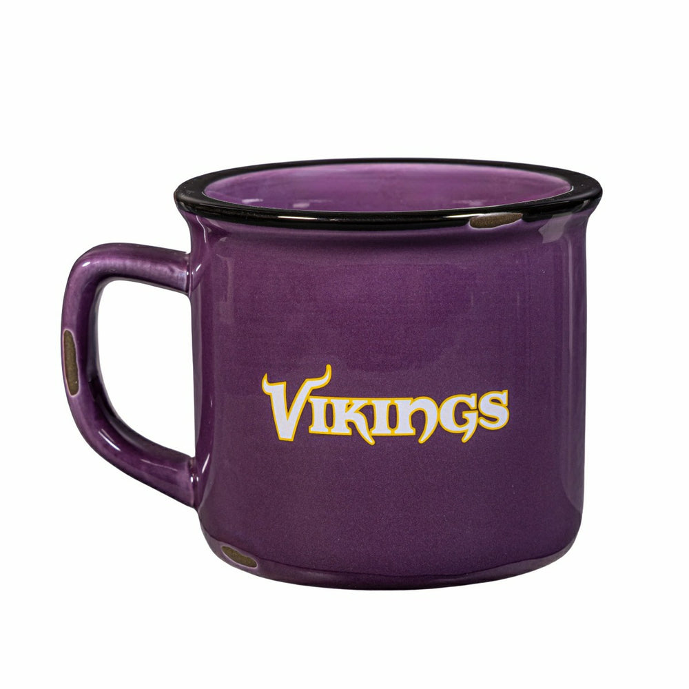 Minnesota Vikings Ceramic Camp Cup with Enamel Finish, 14oz