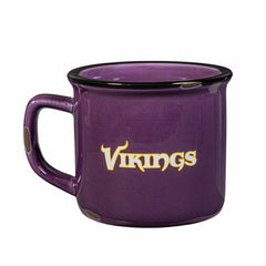 Minnesota Vikings Ceramic Camp Cup with Enamel Finish, 14oz