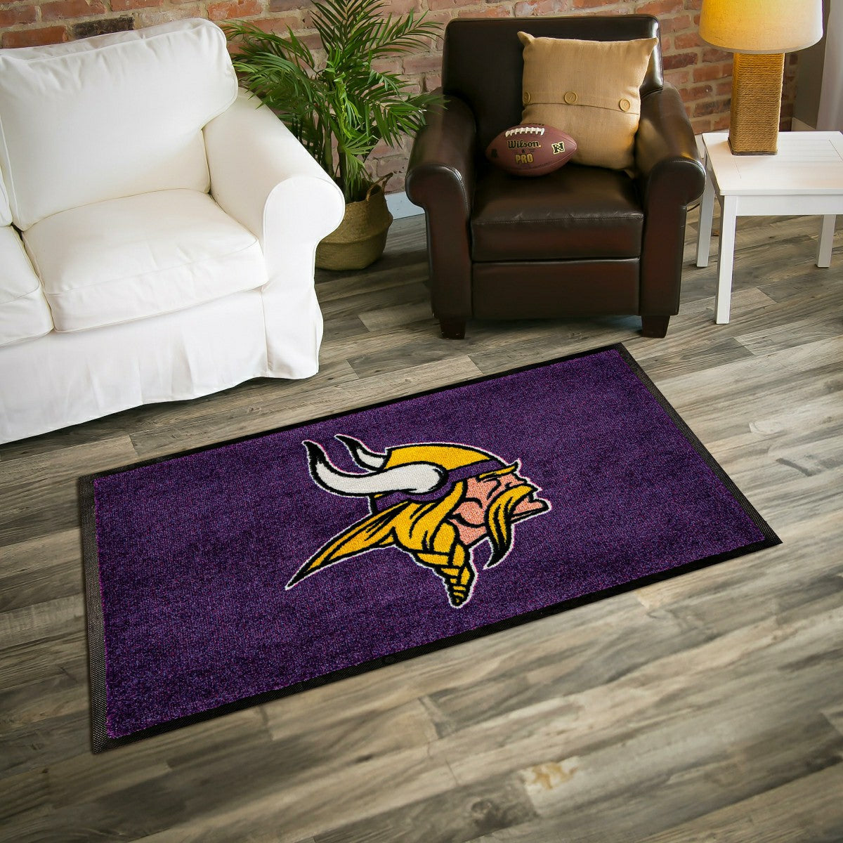 3'x5' Large USA Indoor Outdoor Entryway Mat, Minnesota Vikings
