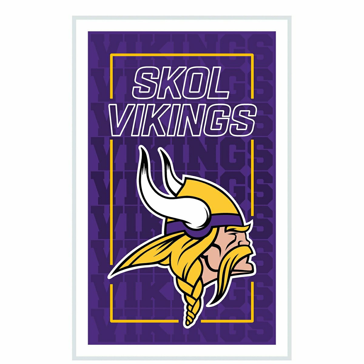 Minnesota Vikings NFL Football Rectangle Neolite LED Decor