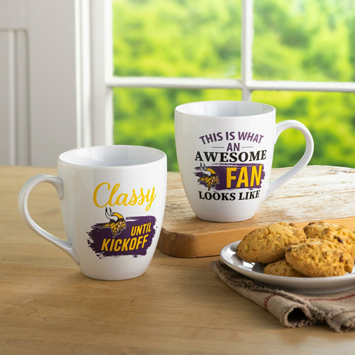 Minnesota Vikings, Ceramic Cup O'Java 17oz Gift Set