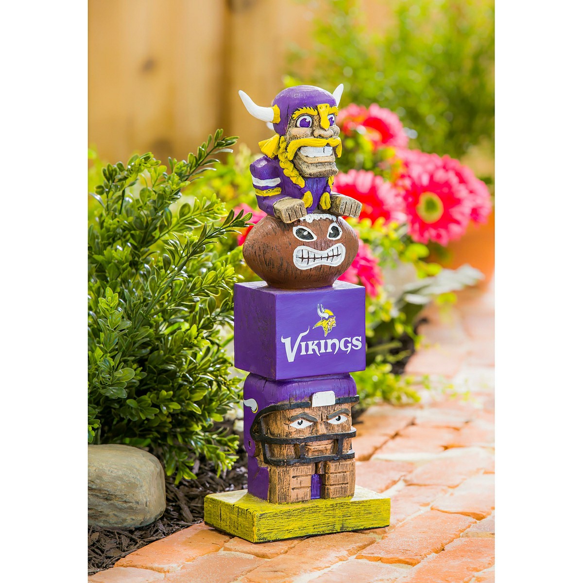 Minnesota Vikings Tiki Team Totem Garden Statue