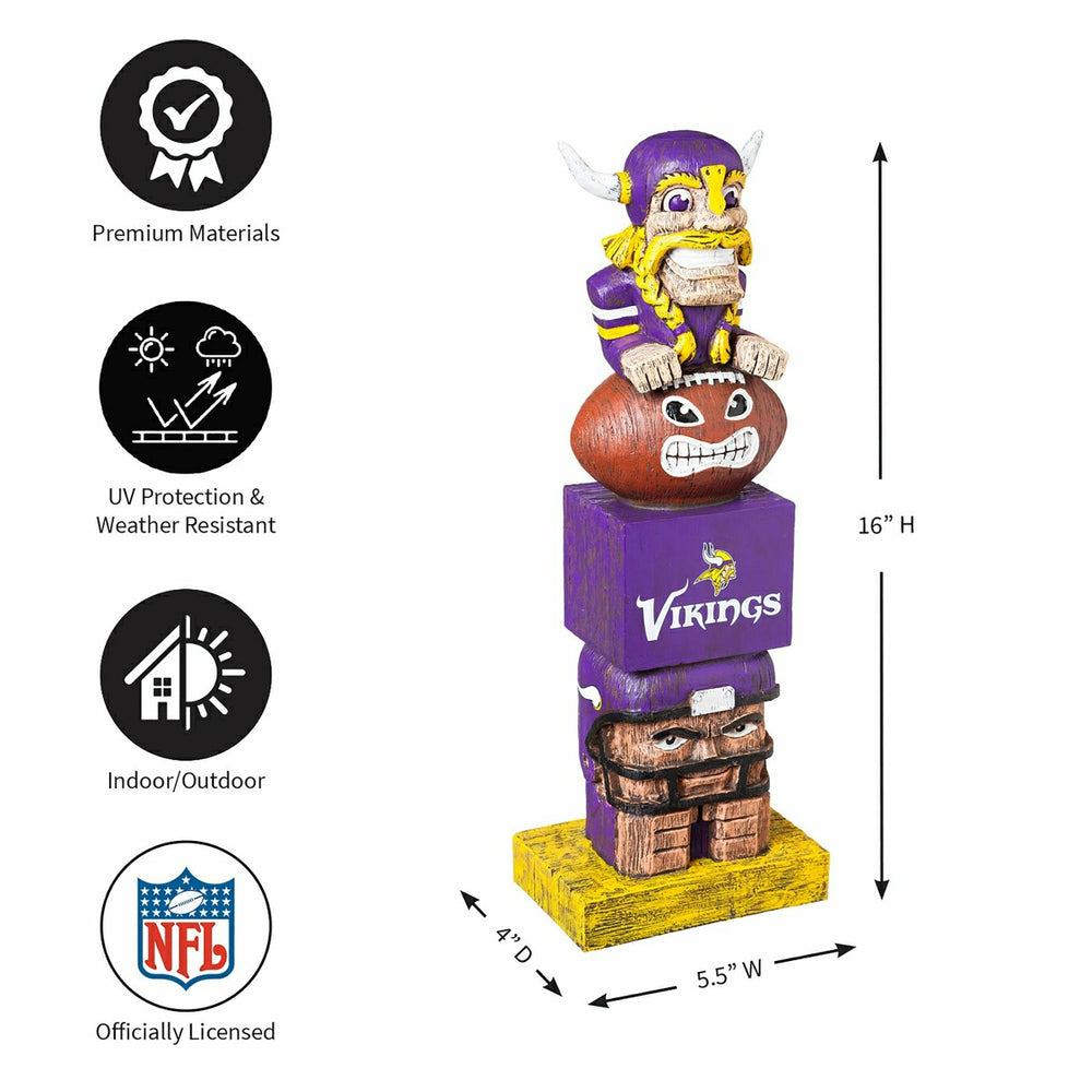 Minnesota Vikings Tiki Team Totem Garden Statue
