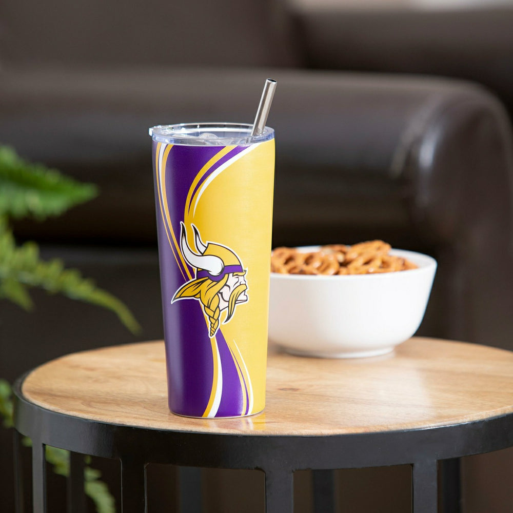 Stainless Steel Tumbler, 20oz, Minnesota Vikings