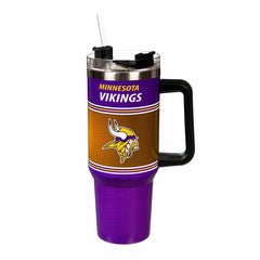 40oz Stainless Steel Canyon Cup w/ Straw, Minnesota Vikings