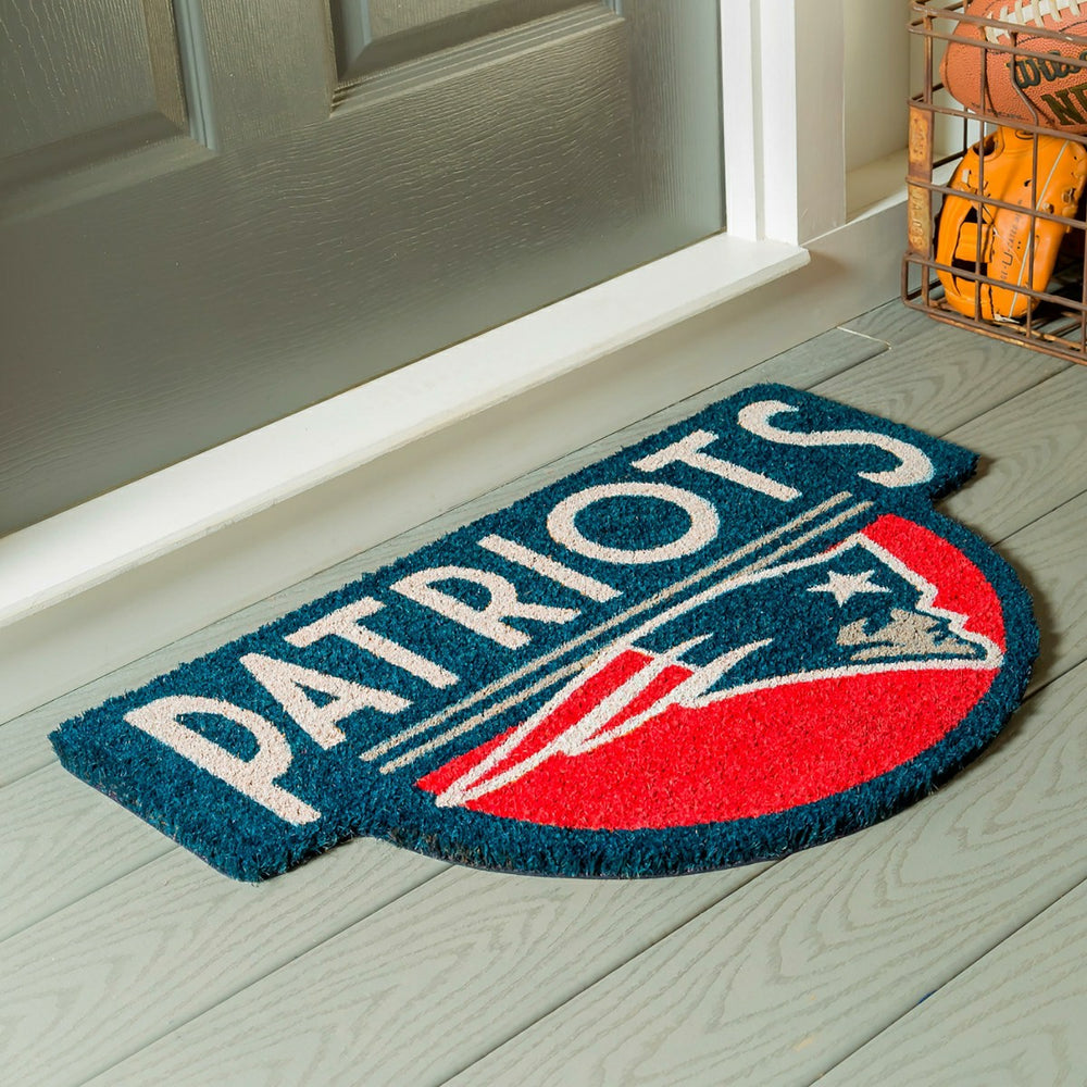 NFL Shaped Coir Door Mat, Patriots