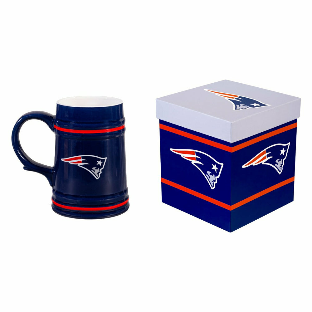 New England Patriots Ceramic Stein Cup, 24oz