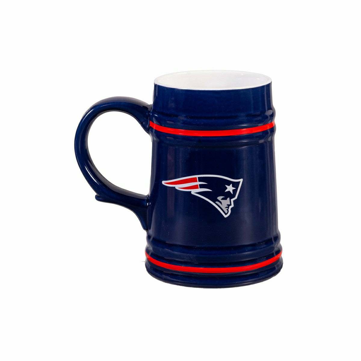 New England Patriots Ceramic Stein Cup, 24oz