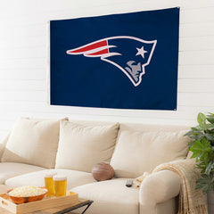 New England Patriots Single Sided Flag w/ 2 Grommets, 3'x5'