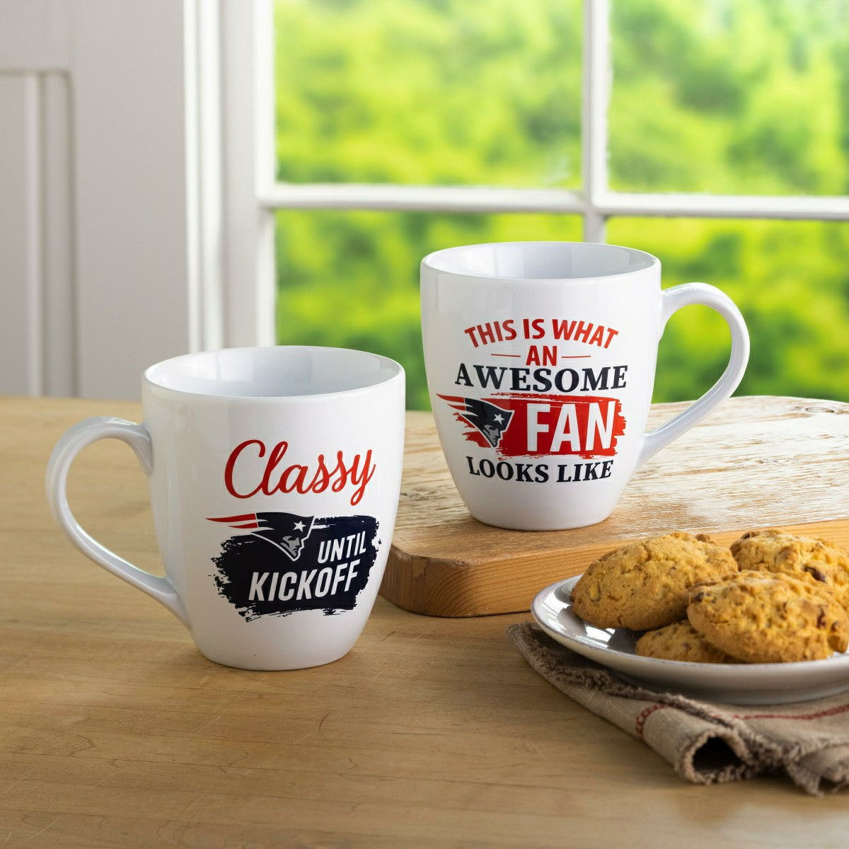 New England Patriots, Ceramic Cup O'Java 17oz Gift Set