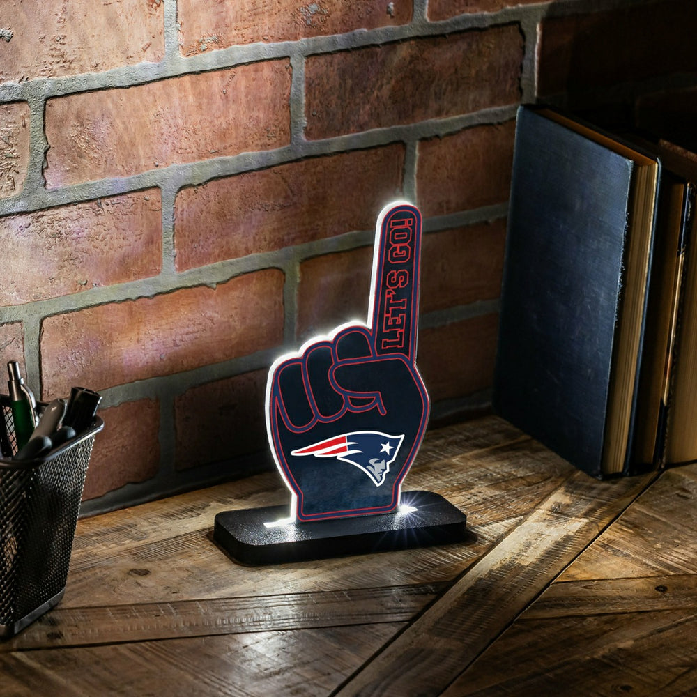 New England Patriots NFL Football Foam Finger Desklite LED Decor