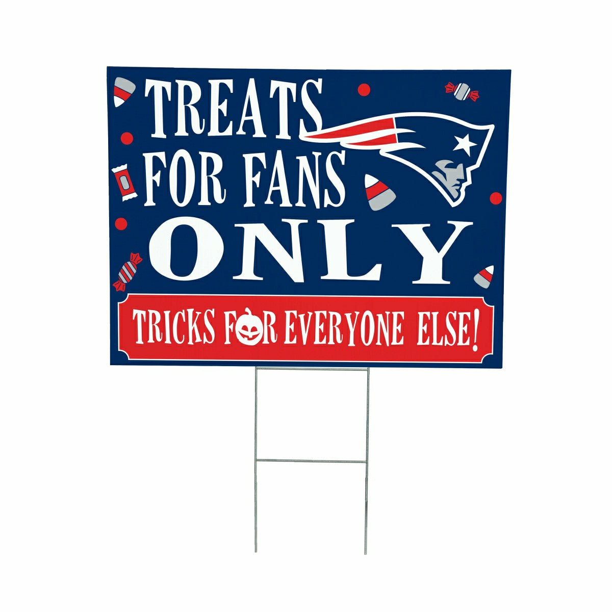 New England Patriots Yard Sign, Halloween Treats for Fans