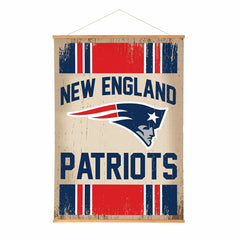 New England Patriots, Canvas Wall Tapestry, Large, 54x36