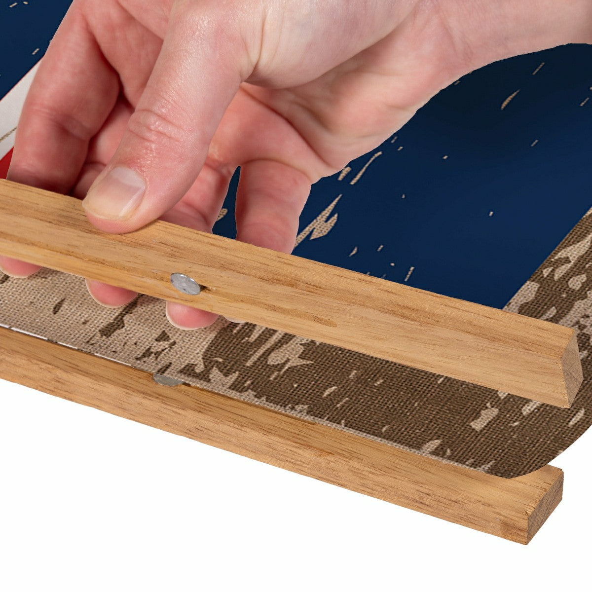 New England Patriots, Canvas Wall Tapestry, Large, 54x36