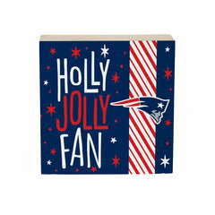 New England Patriots Block, Holiday, 6x6