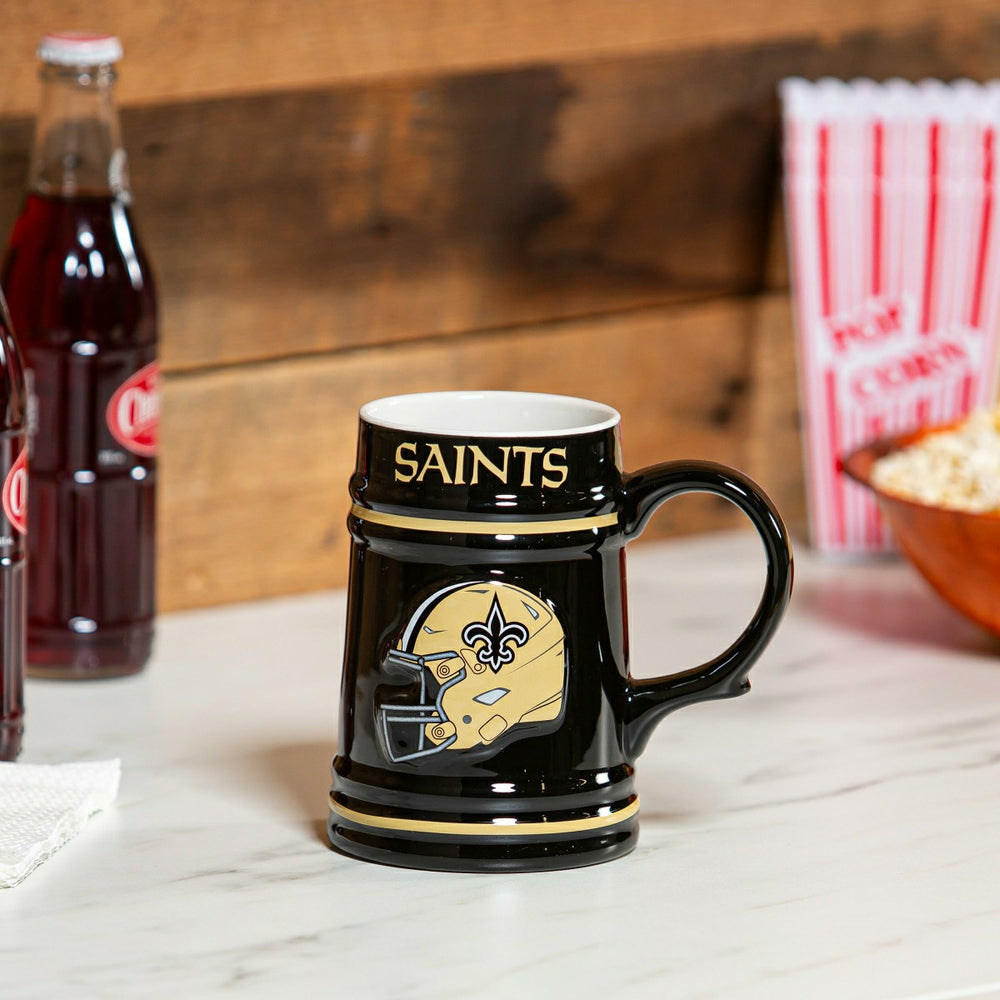 New Orleans Saints Ceramic Stein Cup, 24oz