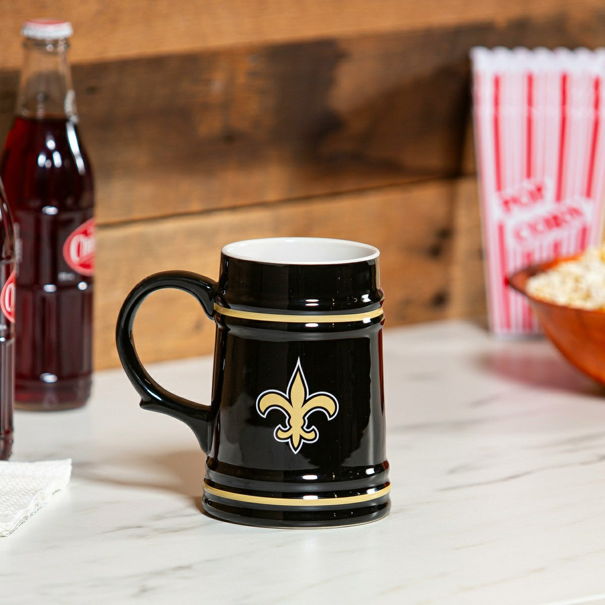 New Orleans Saints Ceramic Stein Cup, 24oz