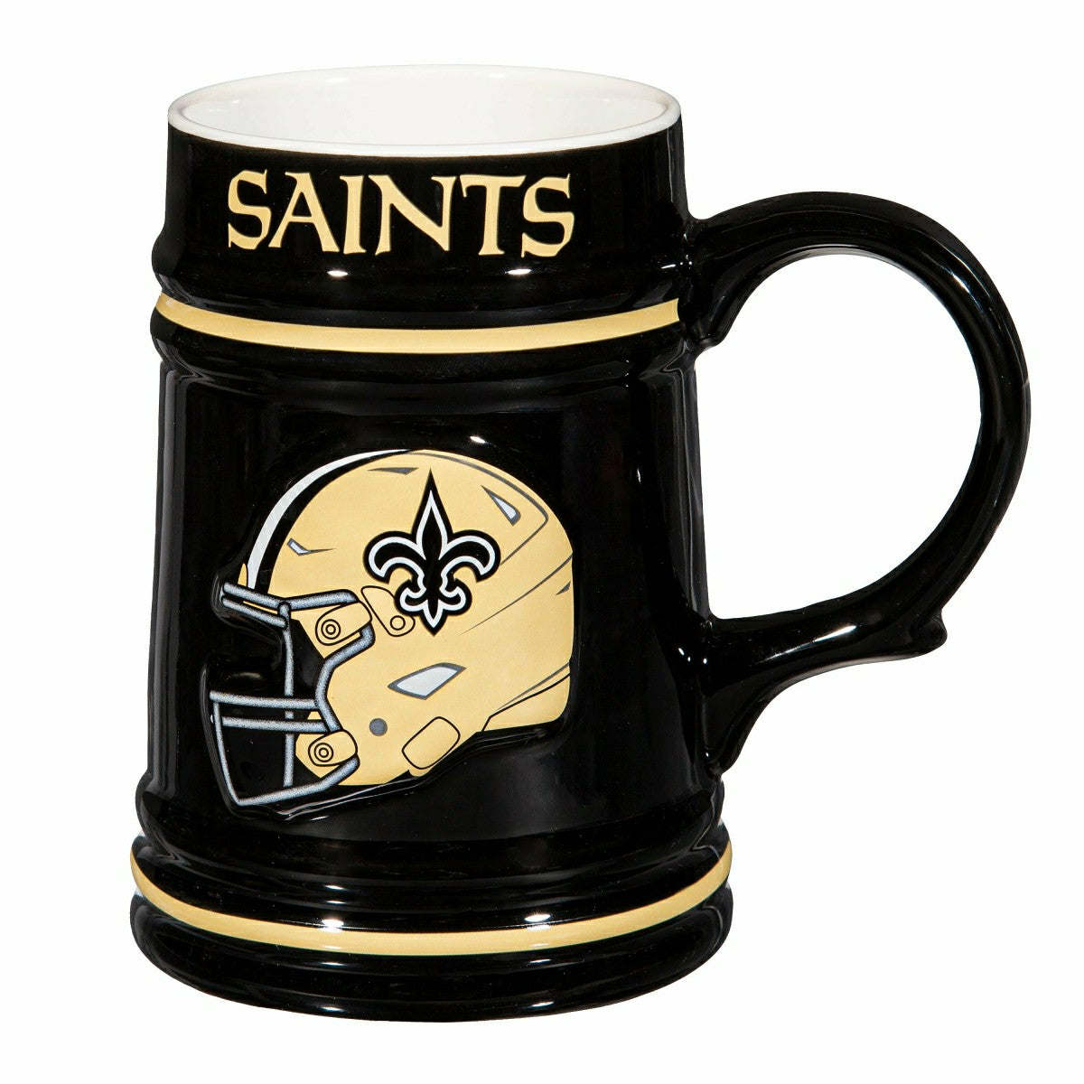 New Orleans Saints Ceramic Stein Cup, 24oz