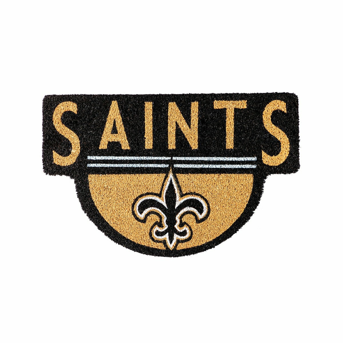 NFL Shaped Coir Door Mat, Saints
